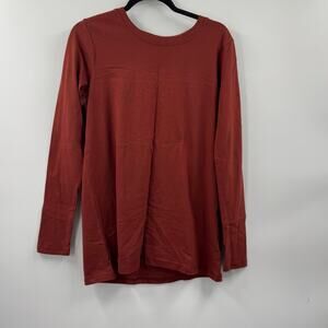 NWOT Zenana burnt orange long sleeve t shirt